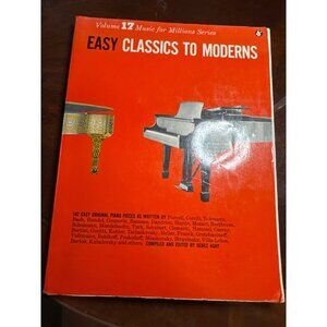 Easy Classics To Moderns Volume 17 Music For Millions Series By Denes Agay  64-2
